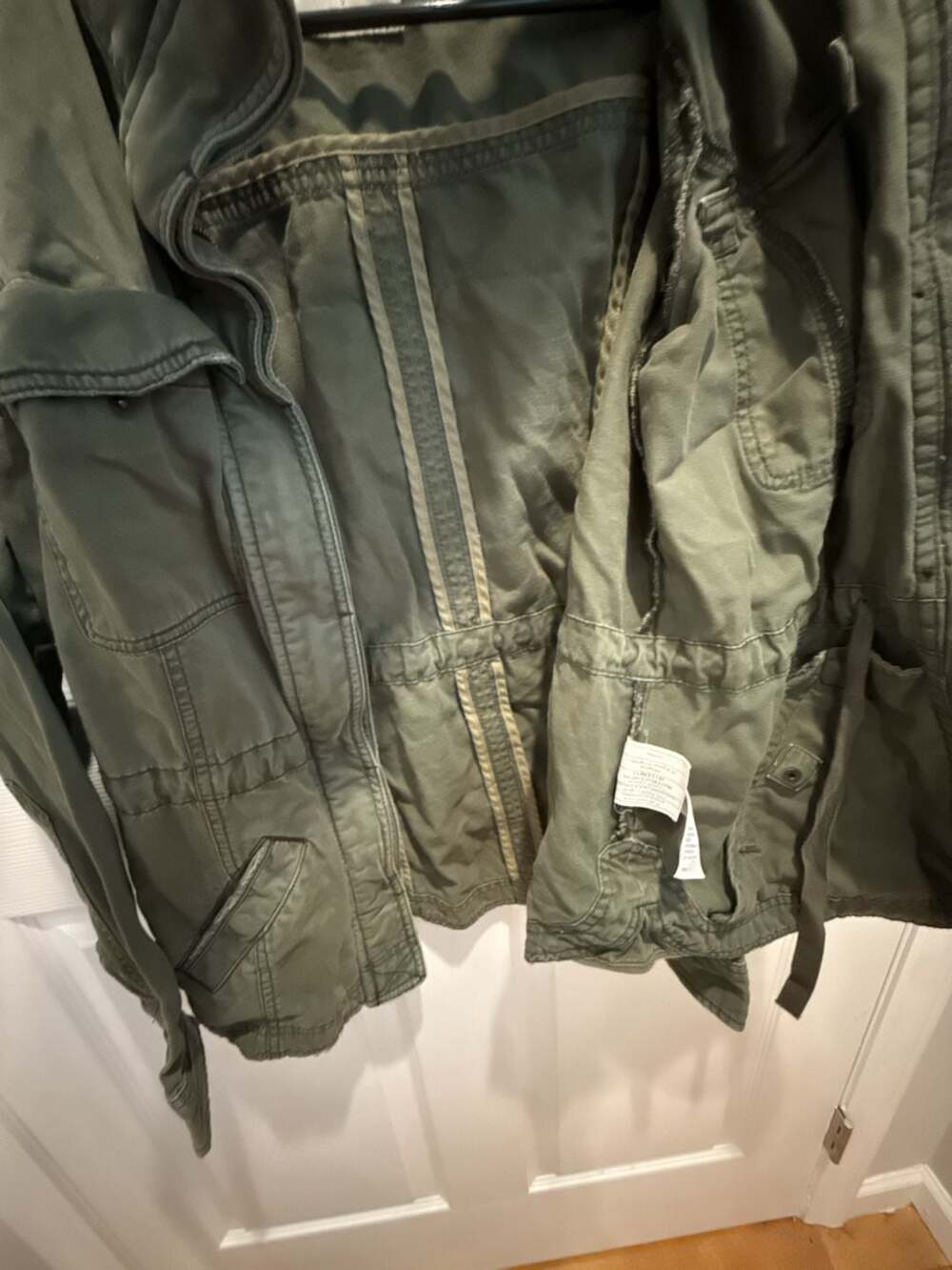Abercrombie & Fitch Women's Olive Green Military Utility Jacket - Picture 5 of 6